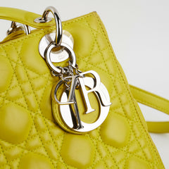 Christian Dior Lady Dior Medium Yellow