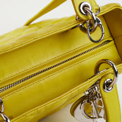 Christian Dior Lady Dior Medium Yellow