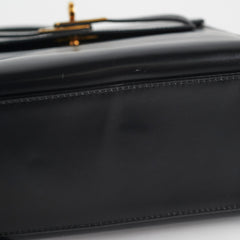 Hermes Vintage Mini Kelly Black - Stamp T Circle