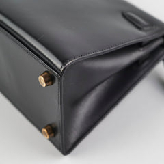 Hermes Vintage Mini Kelly Black - Stamp T Circle