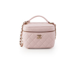 ITEM 2 - Chanel Vanity Top Handle Bag Caviar Pink