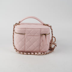 ITEM 2 - Chanel Vanity Top Handle Bag Caviar Pink