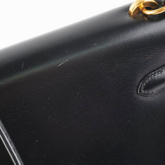 Hermes Vintage Mini Kelly Black - Stamp T Circle