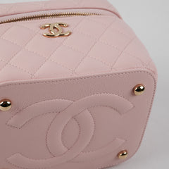 ITEM 2 - Chanel Vanity Top Handle Bag Caviar Pink