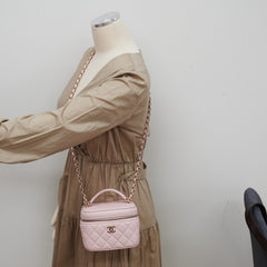 ITEM 2 - Chanel Vanity Top Handle Bag Caviar Pink