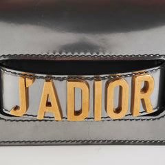Dior J'Adior Metallic Silver Patent Leather Medium