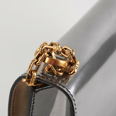 Dior J'Adior Metallic Silver Patent Leather Medium