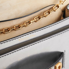 Dior J'Adior Metallic Silver Patent Leather Medium