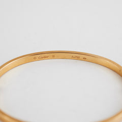 Cartier Yellow Gold Love Bangle Size18
