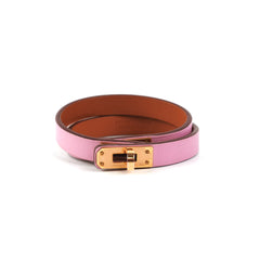 Hermes Kelly Double Tour Bracelet Mauve