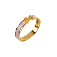 ITEM 12 - Hermes GM Clic Clac H Bracelet Rose Dragee