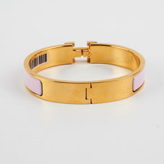 ITEM 12 - Hermes GM Clic Clac H Bracelet Rose Dragee