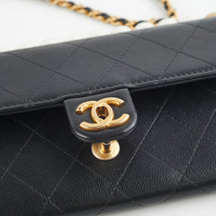 Chanel Pearl Black Long Wallet On Chain WOC