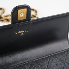 Chanel Pearl Black Long Wallet On Chain WOC