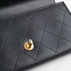Chanel Pearl Black Long Wallet On Chain WOC