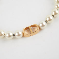 Christian Dior CD Pearl Bracelet Costume Jewellery