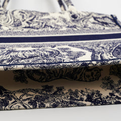 Christian Dior Book Tote Medium Navy