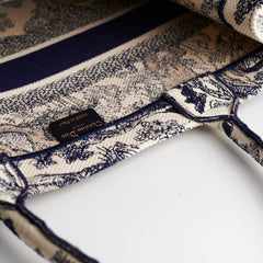 Christian Dior Book Tote Medium Navy