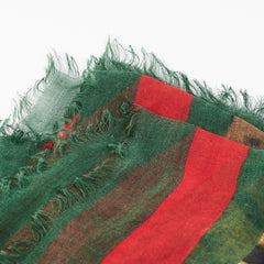 Gucci Scarf Red Green Leopard Print