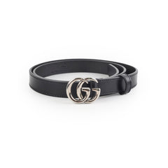 Gucci Silver/Black Belt Size 85cm