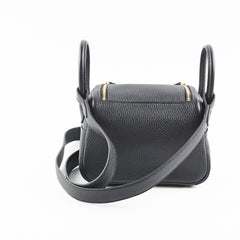 Hermes Mini Lindy Clemence Noir- Z stamp hold AL