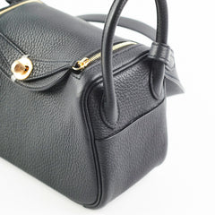 Hermes Mini Lindy Clemence Noir- Z stamp hold AL