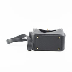 Hermes Mini Lindy Clemence Noir- Z stamp hold AL