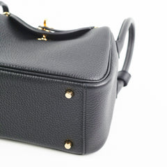Hermes Mini Lindy Clemence Noir- Z stamp hold AL
