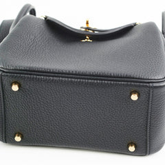 Hermes Mini Lindy Clemence Noir- Z stamp hold AL