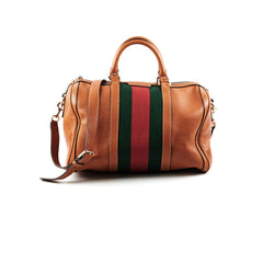 Gucci Brown Medium Web Crossbody Bag