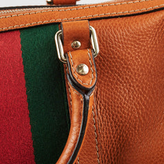 Gucci Brown Medium Web Crossbody Bag