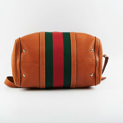 Gucci Brown Medium Web Crossbody Bag
