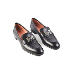 Hermes Loafers Shoes Black