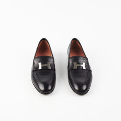 Hermes Loafers Shoes Black