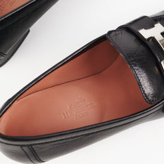 Hermes Loafers Shoes Black