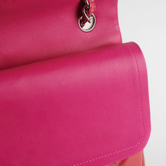 Chanel Classic Jumbo Pink Patent Flap