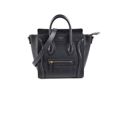 Celine Luggage Nano Black