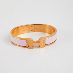 Hermes Clic H Bracelet Pink PM