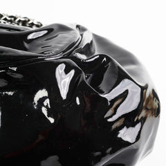 Chanel Camelia Patent Leather Tote Bag Black