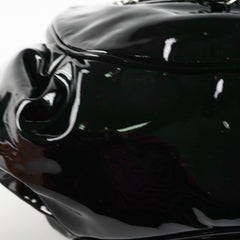 Chanel Camelia Patent Leather Tote Bag Black