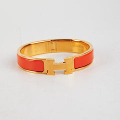 Hermes Clic H Bracelet Orange PM
