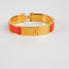 Hermes Clic H Bracelet Orange PM