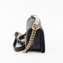 Chanel Small Boy Caviar Black