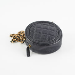 Chanel 19 Round Filigree Caviar Black