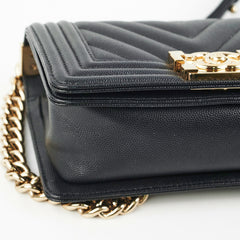 Chanel Small Boy Caviar Black