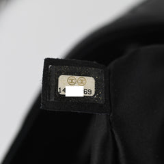 Chanel Camelia Patent Leather Tote Bag Black