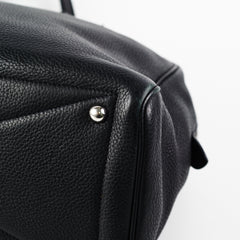 Hermes Victoria 35 Leather Handbag Black - O Square Stamp