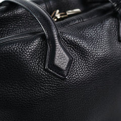 Hermes Victoria 35 Leather Handbag Black - O Square Stamp