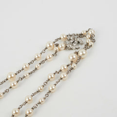 Chanel CC Logo Pearl Necklace Costume Jewellery on hold ET
