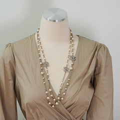 Chanel CC Logo Pearl Necklace Costume Jewellery on hold ET